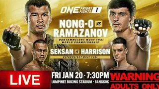 ONE FRIDAY FIGHTS 1/ ONE LUMPINEE 1: NONG-O VS RAMAZANOV LIVE CHILL REACTION STREAM