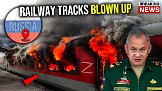 BIG EXPLOSION! Russian Railway Tracks Blown Up in Bryansk Region