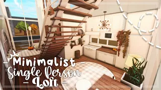 No Advanced Placing Minimalist Single Person Loft I Bloxburg Build and Tour - iTapixca Builds