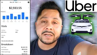 Real Earnings from My First TWO WEEKS as a Uber Driver Using a Tesla