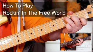 'Rockin' In The Free World' Neil Young Guitar & Bass Lesson