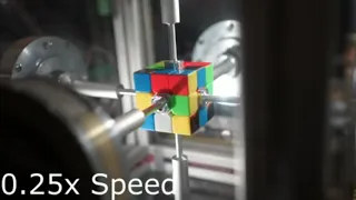 Fastest(0.38 seconds) cube ever solved. 0.38 seconds to complete a rubik's cube... #worldrecord