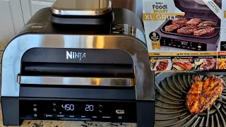 2022 Ninja Foodi Smart XL Grill 6-in-1 Countertop Indoor with Smart Cook System 4-quart Air Fryer