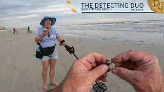 New Year First Ring Found Metal Detecting New Smyrna Beach Florida | The Detecting Duo