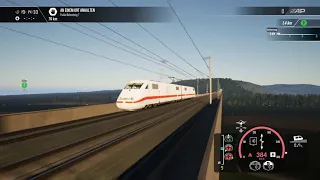 Driving 400 Km/h in Train Sim World 4 ICE 1