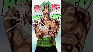 NOTHING HAPPENED!!😭| The LEGENDARY Zoro Moment! #short