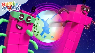 Octoblock & Octonaughty Compilation | Learn to count to 8! | Maths for Kids - 123 |@Numberblocks