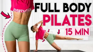 FULL BODY PILATES WORKOUT 🔥 Sculpt, Tone & Burn Belly Fat | 15 min