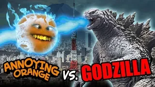 Annoying Orange vs GODZILLA!