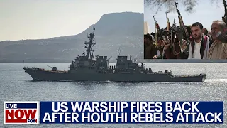 US warship attacked in Red Sea, military fires back amid Israel-Hamas war | LiveNOW from FOX