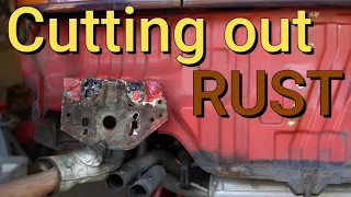 repairing rust  - rear bumper removal - CRX PROJECT (part 1) vol 14