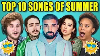 Adults React to Top 10 Songs Of Summer 2018 (Spotify)