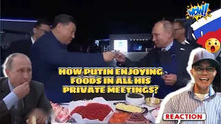 Wow 😯 Reaction: To PUTIN EATING FOODS IN JUST 8 MINUTES 🇷🇺 Господин Путин ест еду за 8 минут!