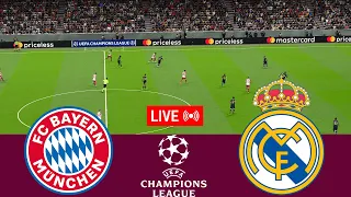 [LIVE] Bayern Munchen vs Real Madrid. UEFA Champions League 23/24 Full Match - VideoGame Simulation
