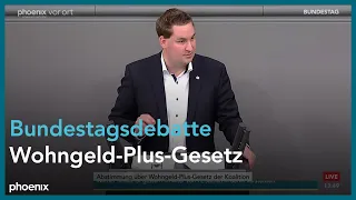 Bundestagsdebatte zum Wohngeld-Plus-Gesetz am 10.11.22