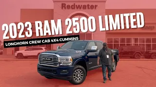 New 2023 Ram 2500 Limited Longhorn Crew Cab 4x4 - Cattle Tan | Stock # PR26186 - Redwater Dodge