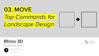 03. MOVE | Rhino Commands for Landscape Design