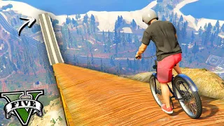 GTA V Online: A DESCIDA em ALTA VELOCIDADE COM BICICLETA!!! (MOUNT CHILIAD)