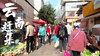 雲南鄉村趕大集，星期四趕小馬街，感受小巷的煙火氣息 go to Yunnan market