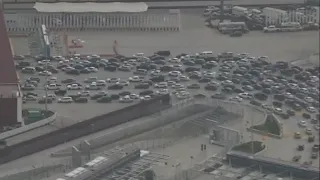 Chopper 8 captures traffic near Mexico border ahead of Memorial Day Weekend