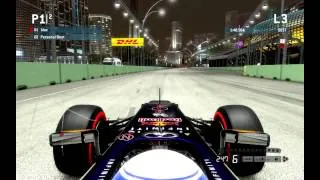 First laps of F1 2013 - Singapore Time Trial