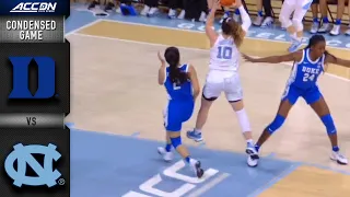 Duke vs. North Carolina Condensed Game | ACC Women’s Basketball (2021-22)