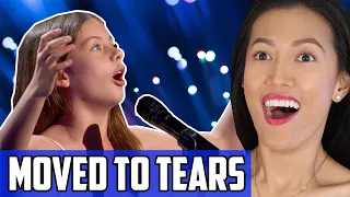 Emanne Beasha - Caruso Reaction | 10 Yr Old Opera Singer! America's Got Talent (AGT) Golden Buzzer!