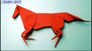 How to make a horse out of paper. Origami horse.