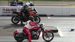 KTM motorcycles vs Harley Davidson motorcycles-drag racing