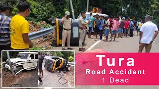 Tura, Asanang - Rongram Road accident. 1 spot dead & 2 injured.