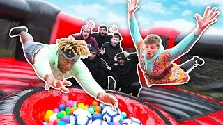 SIDEMEN GIANT INFLATABLE SLIP AND SLIDE CHALLENGE