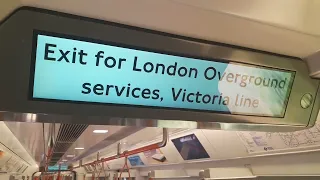 Announcement at South Tottenham |Class 710| London Overground service to Barking Riverside.