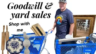 Goodwill And Yard Sales Shop With Me For Home Decor and Antiques