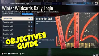 HOW TO COMPLETE WINTER WILDCARDS DAILY LOGIN OBJECTIVES! - FIFA 23 Ultimate Team