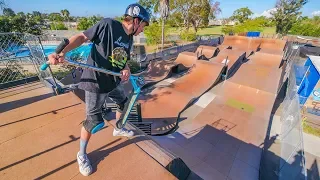 LITTLE BROTHER ATTEMPTS MEGA RAMP ON SCOOTER! *GOODBYE RYAN*