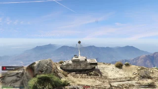 GTA V Taking a Tank Down Mt. Chiliad