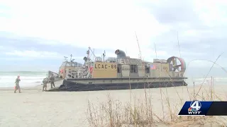 Vessel lands on North Myrtle Beach as Chinese spy balloon recovery efforts continue in SC, Navy says