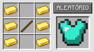 😱 minecraft mas os CRAFTINGS são ALEATÓRIOS !