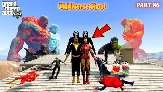 Multiverse Ghost Black Adam Ironman Become Ghost Save Flash in GTA5 #86