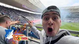 CHOREO, PYROS und PLATZSTURM ALLES DABEI🤩🔥| TSG HOFFENHEIM vs UNION BERLIN | Stadionvlog