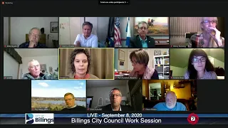 Billings City Council Work Session - September 8, 2020