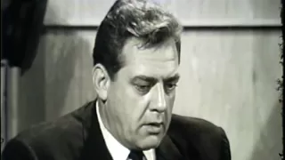 Raymond Burr interview 1963