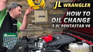How to Change the Oil in your 3.6L V6 Jeep Wrangler JL or Jeep Gladiator JT