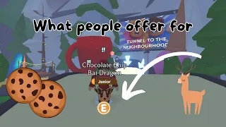 Trading Chocolate Chip Bat Dragon in Adopt Me (15 Big Good Offer) | Value and Worth of it