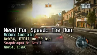 Need For Speed: The Run на Android (Mobox WoW64, Snapdragon 8+ Gen 1, Turnip DXVK)