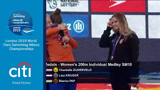 Women's 200m IM SM10 Medal Ceremony | London 2019