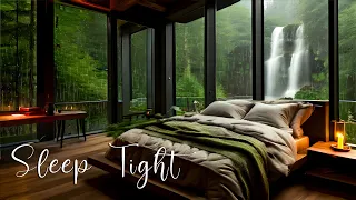 Rainy Day At Cozy Forest Room Ambience ⛈ Soft Rain in Woods for Deep Sleep, Sleep Tight #15
