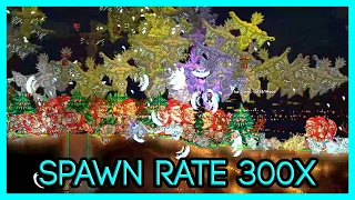 Terraria, but the spawn rate is 300x higher