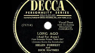 1944 HITS ARCHIVE: Long Ago (And Far Away) - Dick Haymes & Helen Forrest