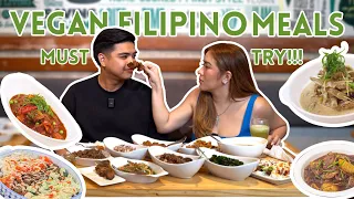 TRYING VEGAN FILIPINO MEALS! | Love Angeline Quinto
